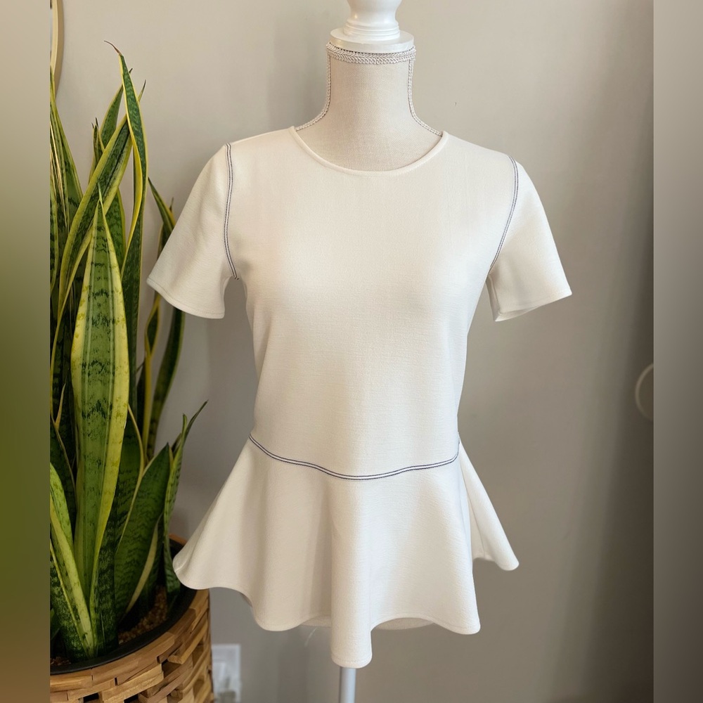 Ann Taylor Peplum Top S